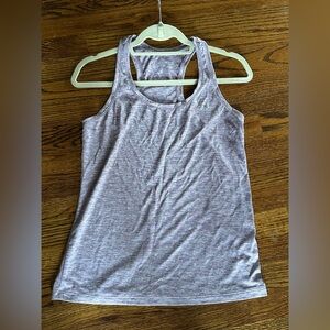 Under Armour Heathered Gray Purple Women's Tank Top
